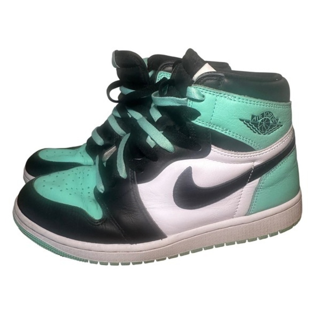 Nike Air Jordan 1 Retro High OG Mint Black White Sneakers-‎ 8.5